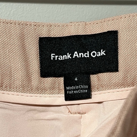 Frank And Oak High Waist Ankle Linen Blend Pant Cuffs - Picture 7 of 10
